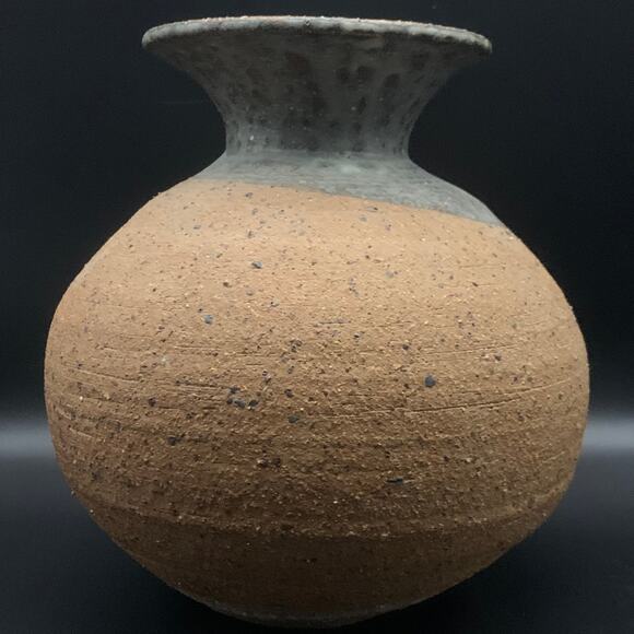 David Salk Southwestern Pitcher Jug Braided Handle Studio Art Pottery Vintage - Picture 6 of 12